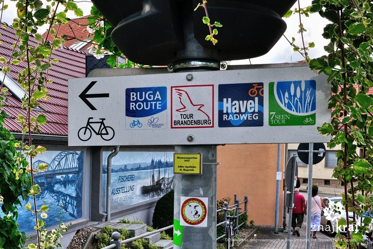 Oznakowania dróg rowerowych w Brandenburgii
