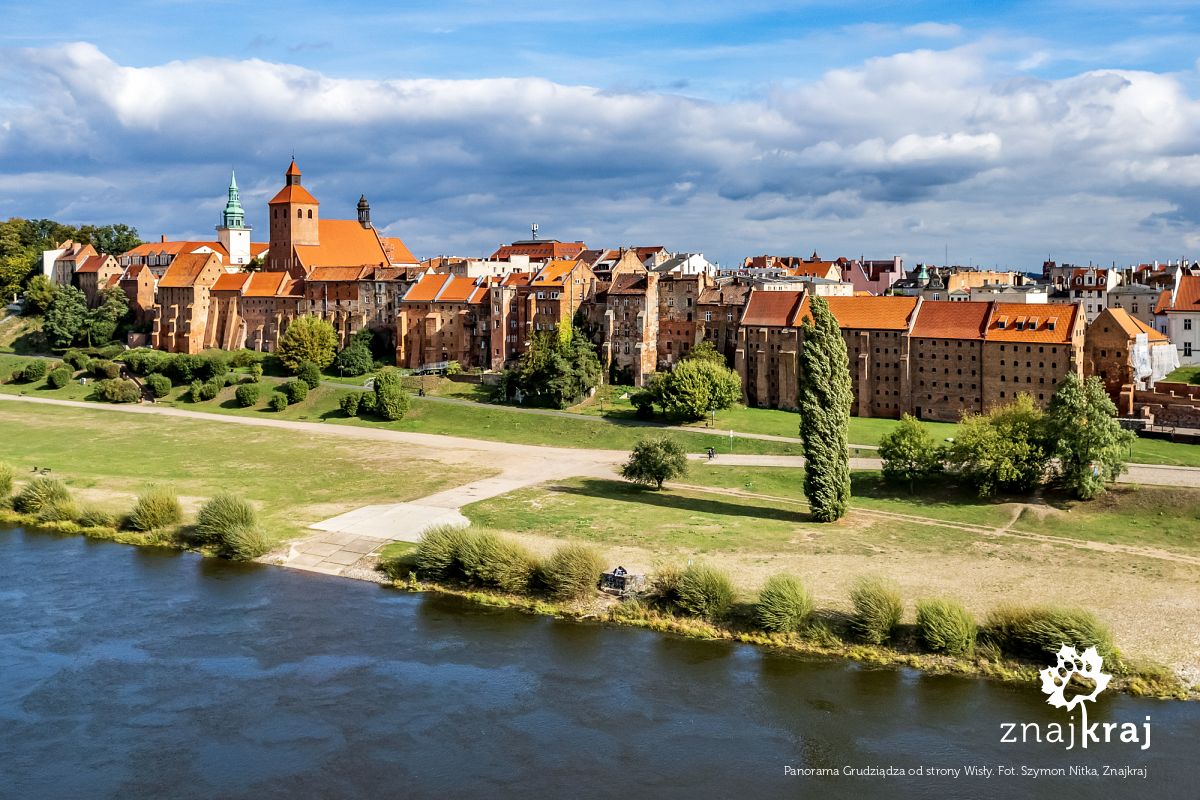 Panorama Grudziądza od strony Wisły