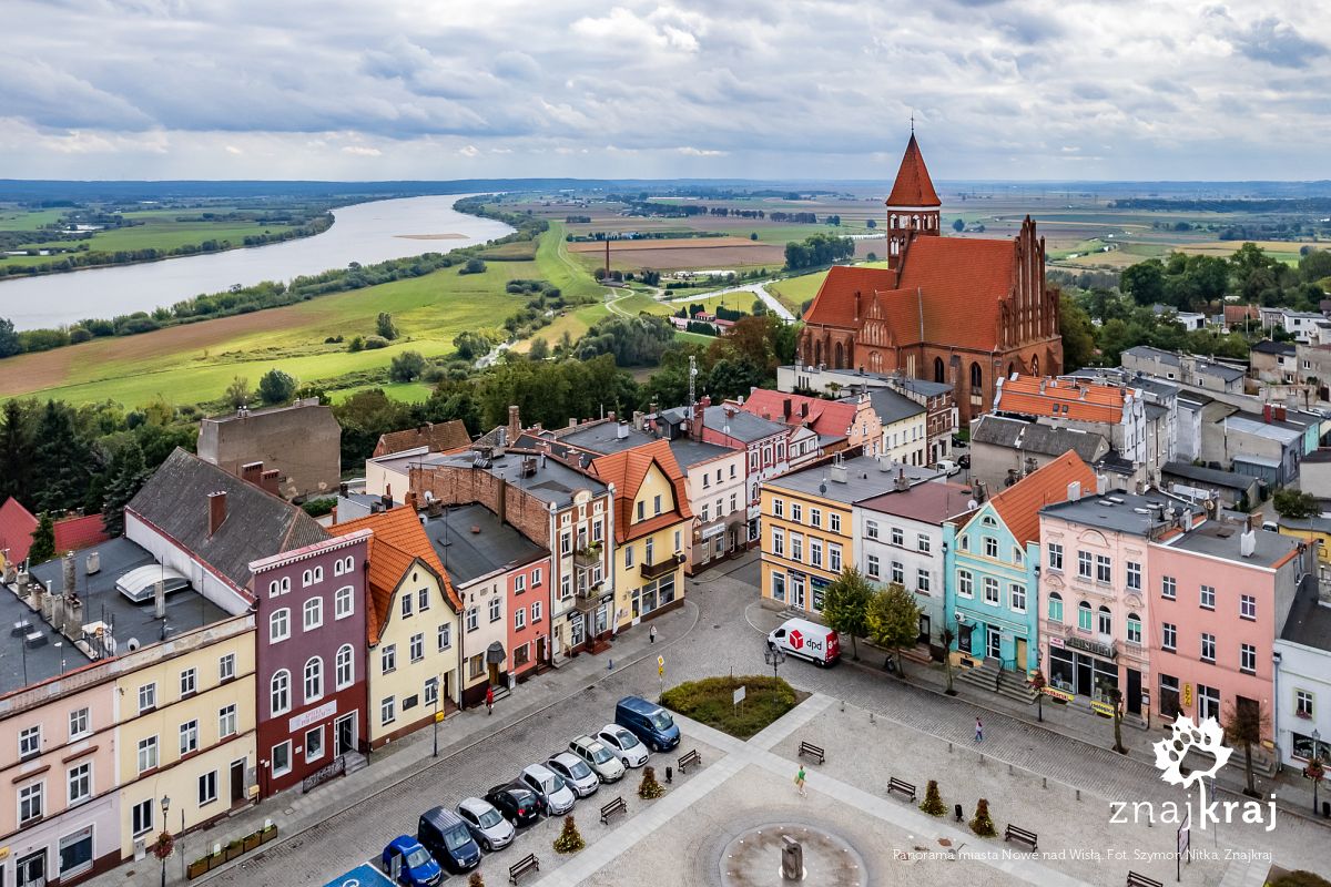 Panorama miasta Nowe nad Wisłą