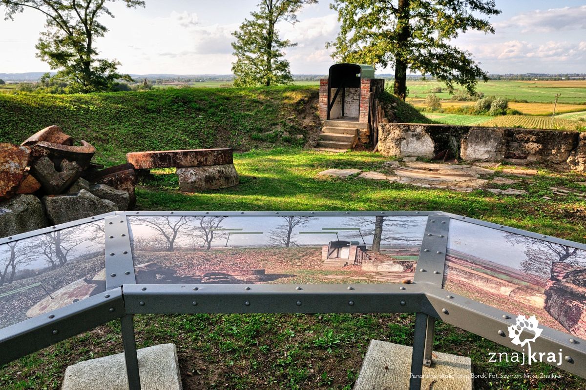 Panorama okolic fortu Borek