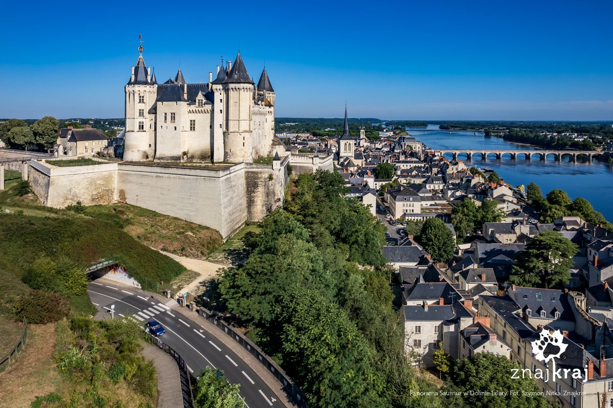 Panorama Saumur w Dolinie Loary