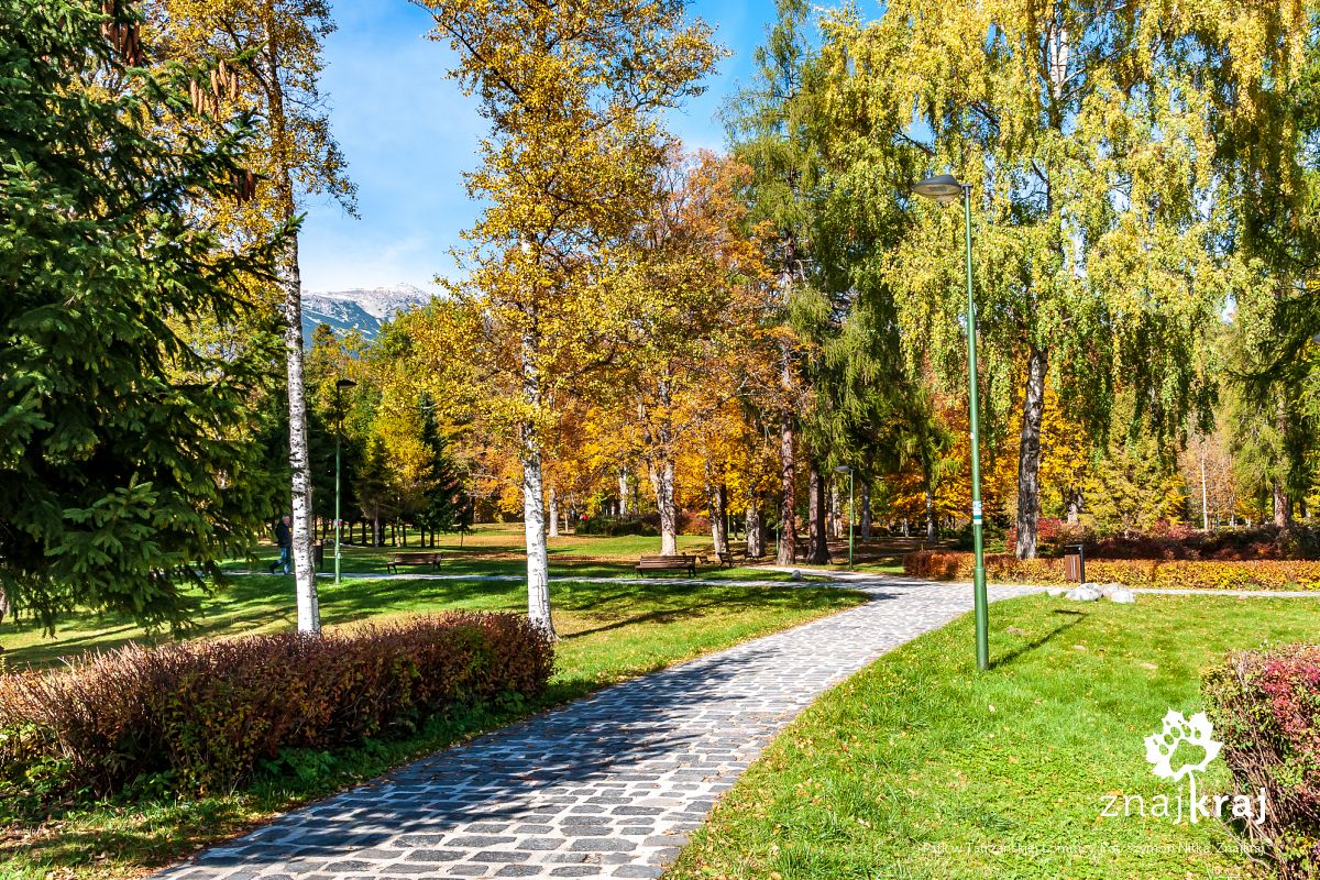Park w Tatrzańskiej Łomnicy Park w Tatrzańskiej Łomnicy