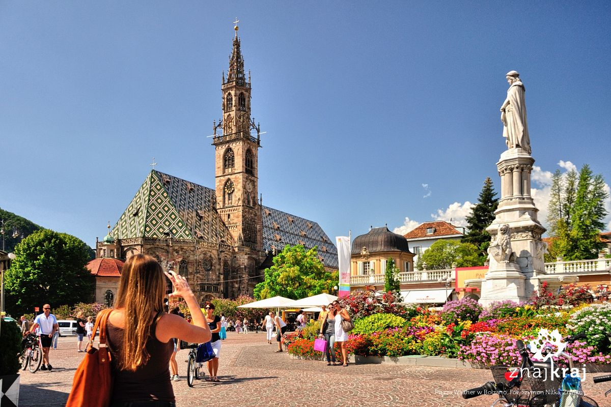 Piazza Walther w Bolzano Piazza Walther w Bolzano