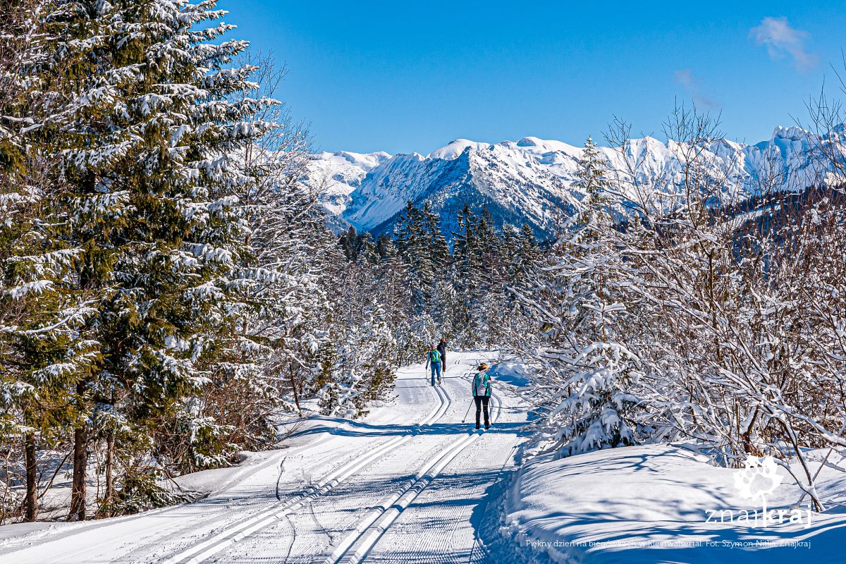 Piękny dzień na biegówkach w Kleinwalsertal Piękny dzień na biegówkach w Kleinwalsertal