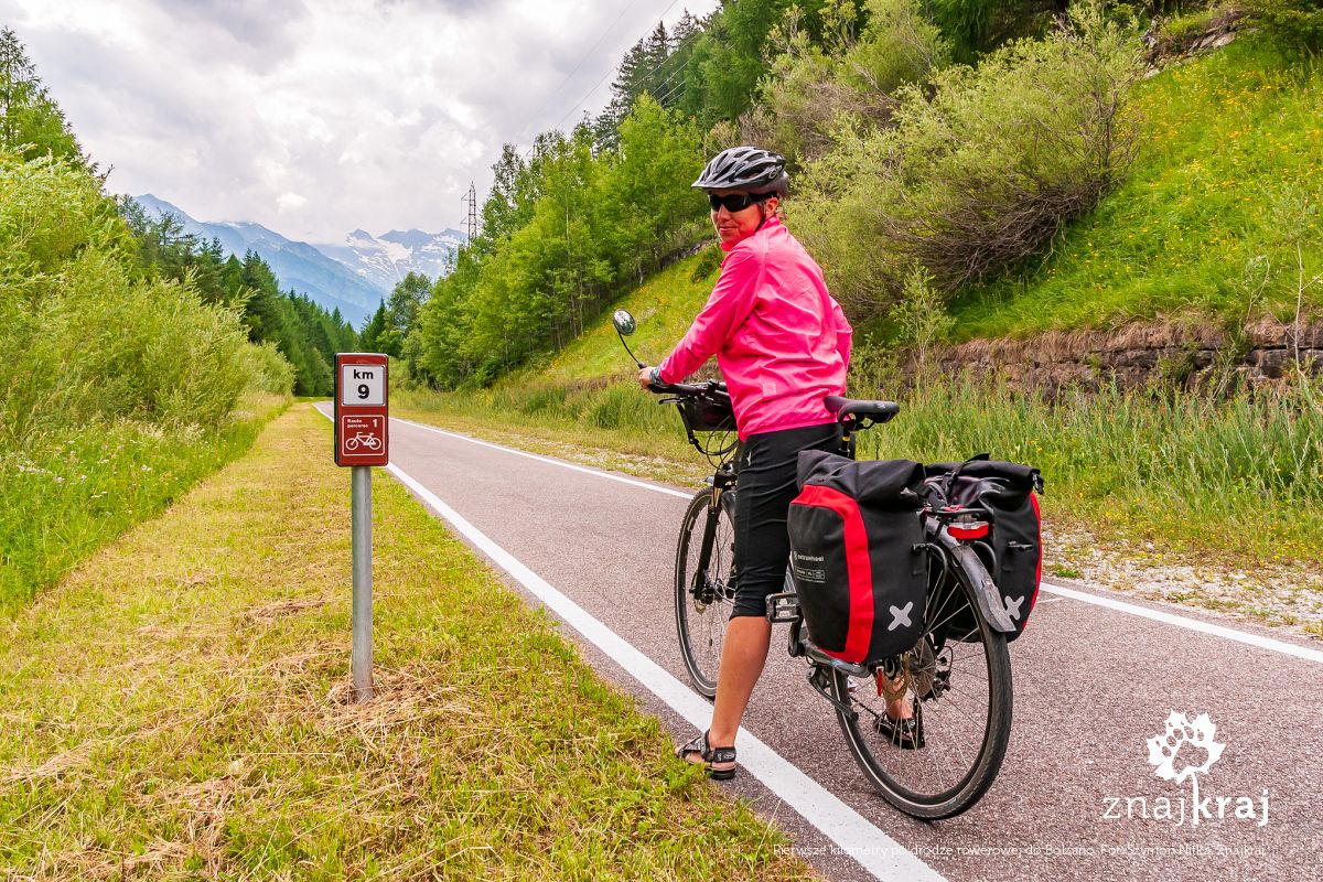 Pierwsze kilometry po drodze rowerowej do Bolzano