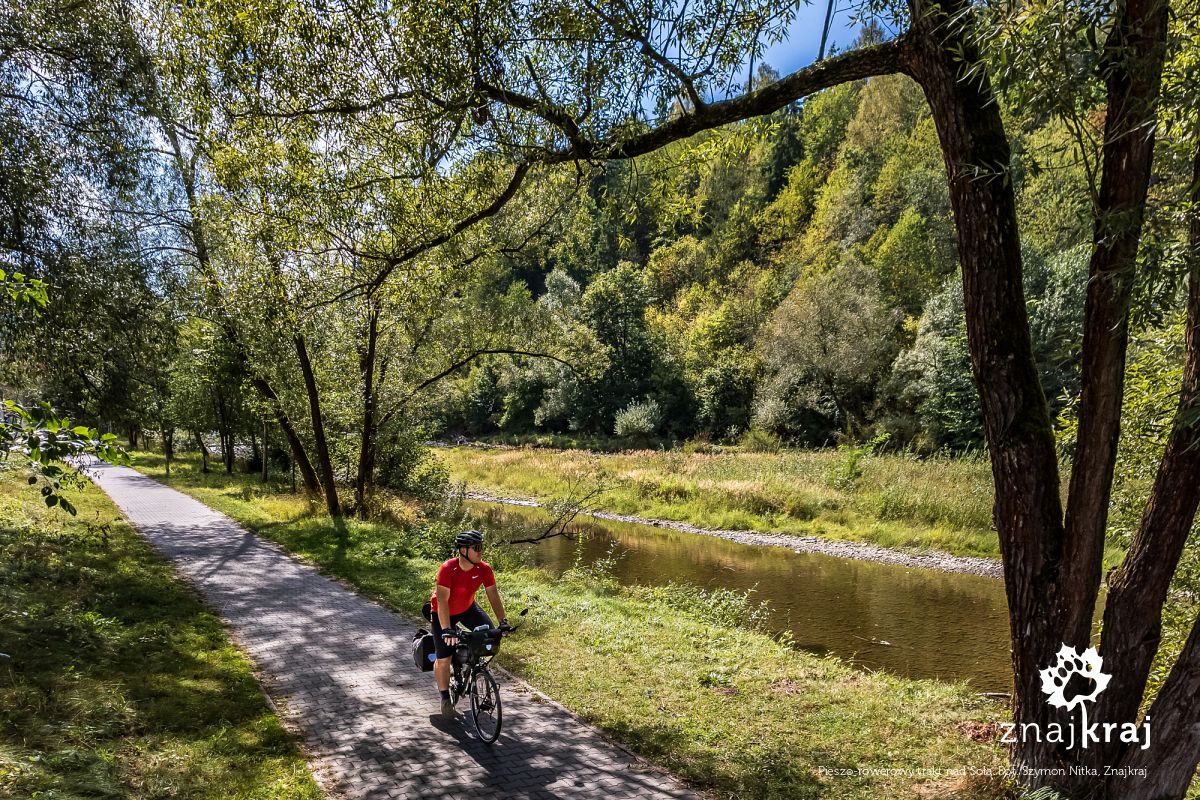 Pieszo-rowerowy trakt nad Sołą