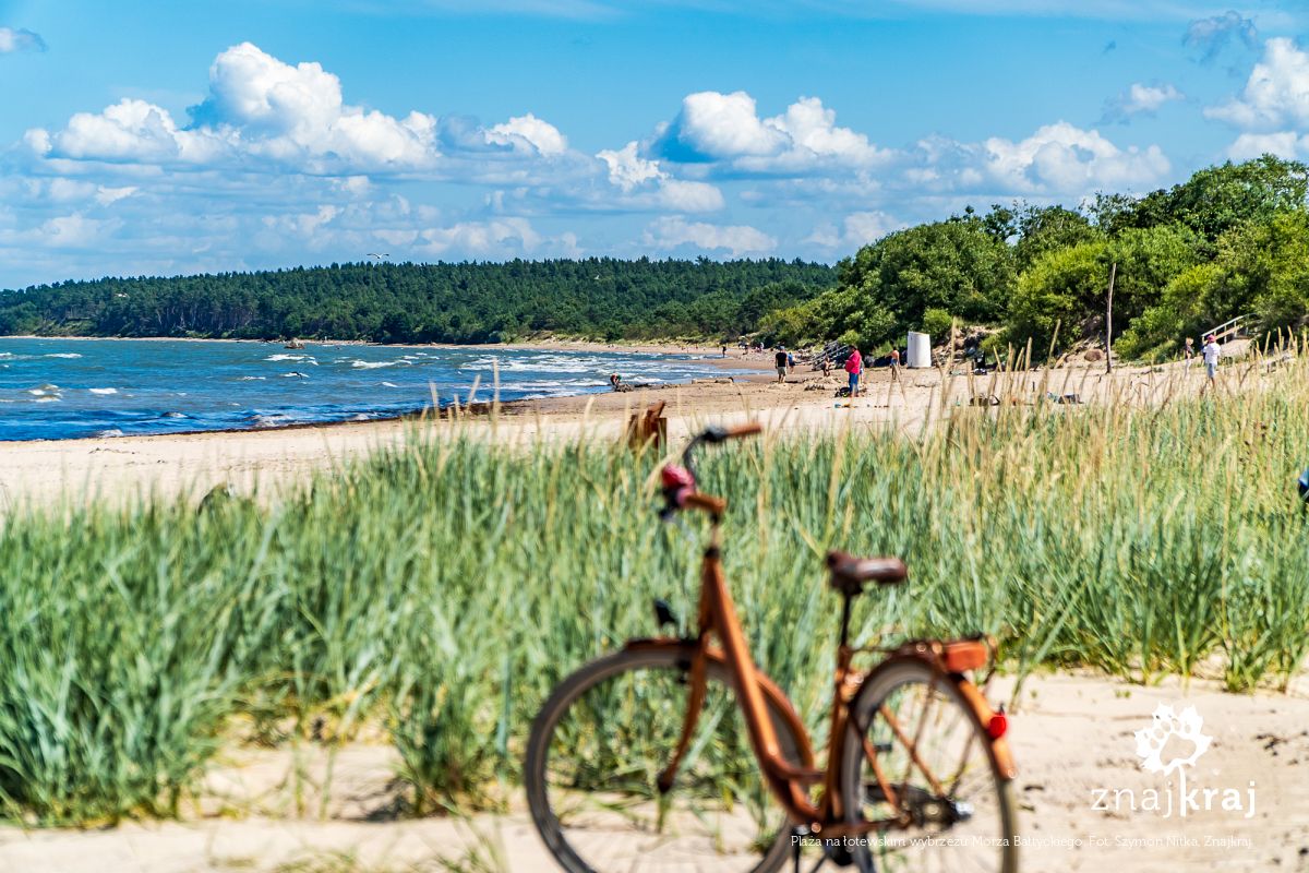 Plaża na łotewskim wybrzeżu Morza Bałtyckiego