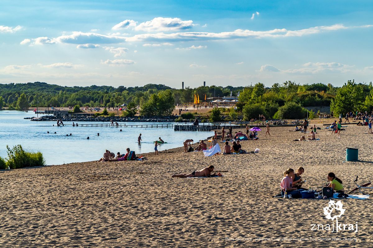 Plaża nad Cossi - jeziorem Cospudener w Lipsku