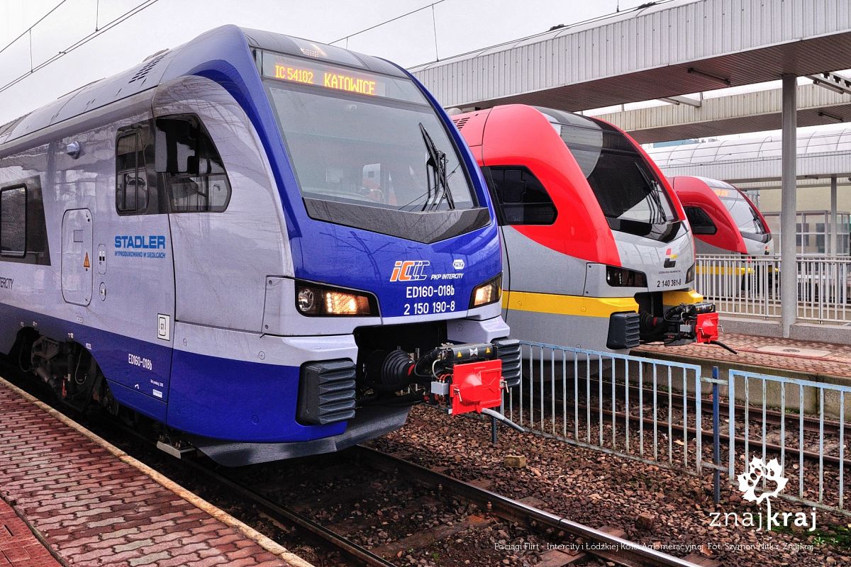 Pociągi Flirt - Intercity i Łódzkiej Kolei Aglomeracyjnej Pociągi Flirt - Intercity i Łódzkiej Kolei Aglomeracyjnej