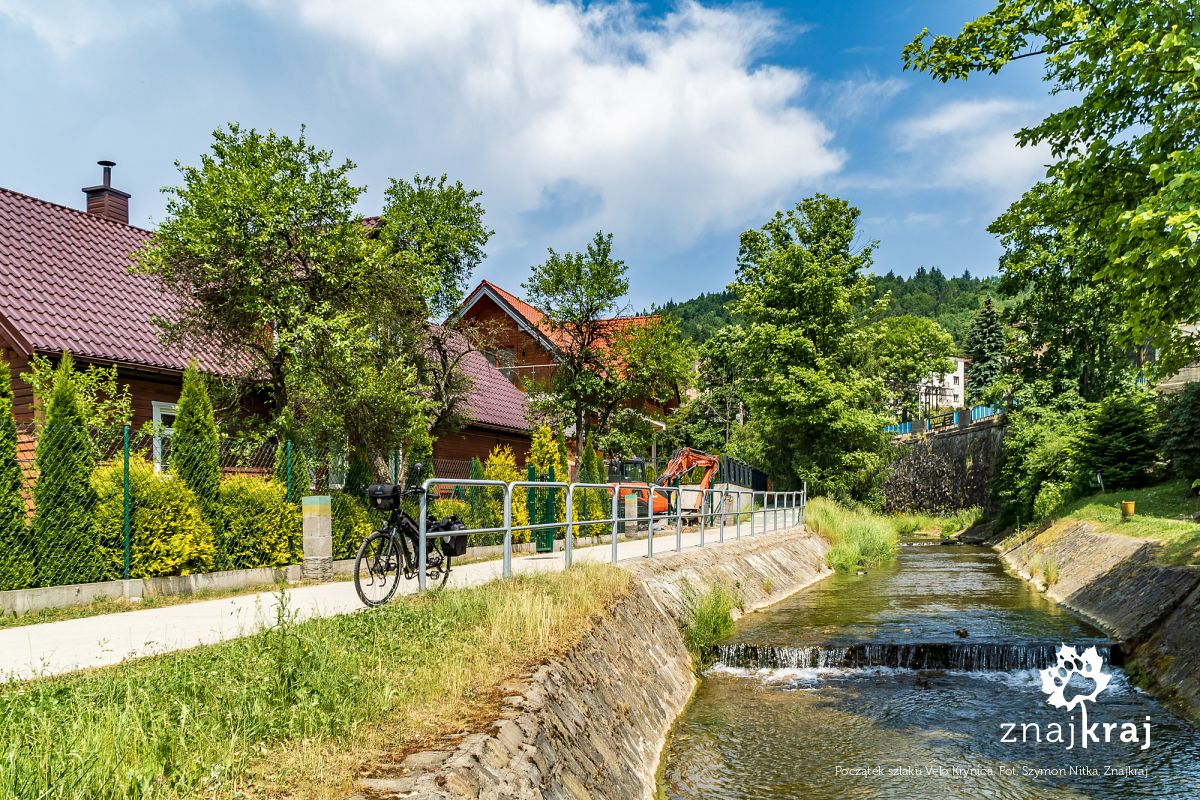 Początek szlaku Velo Krynica