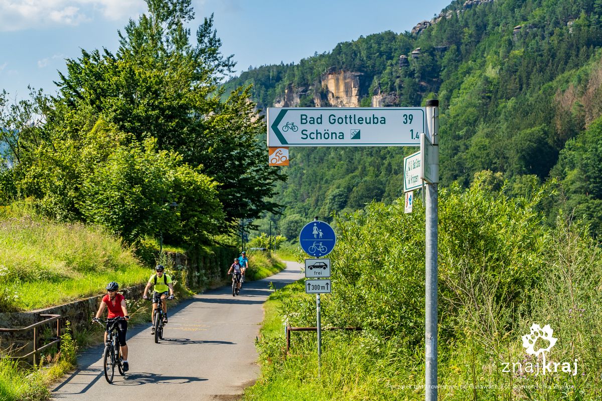 Początek trasy rowerowej po Rudawach