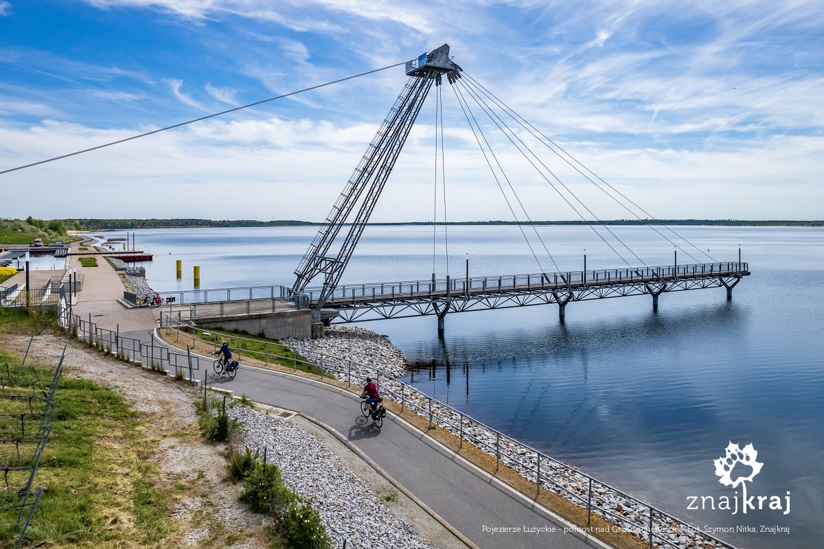 Pojezierze Łużyckie - pomost nad Großräschener See