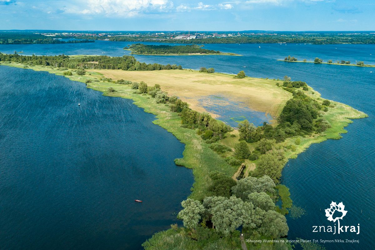 Półwysep Wusterau na jeziorze Plauer