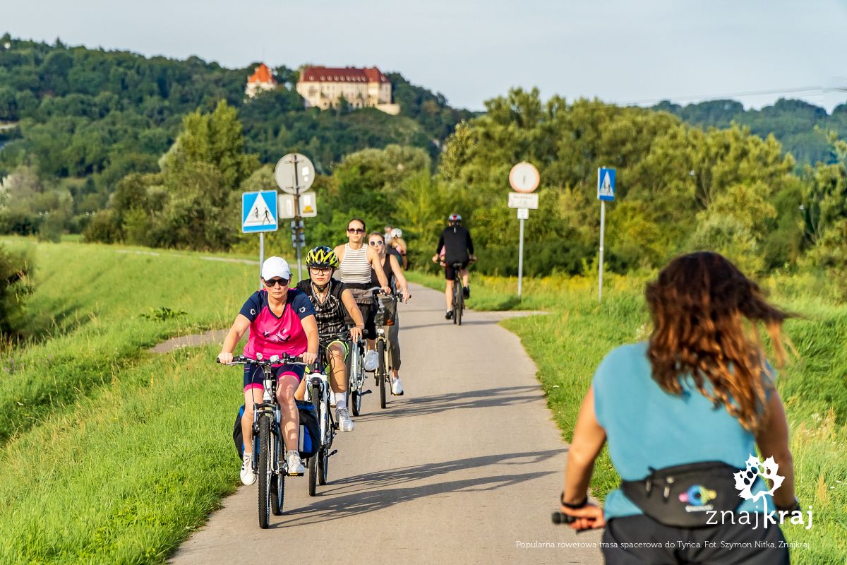 Popularna rowerowa trasa spacerowa do Tyńca