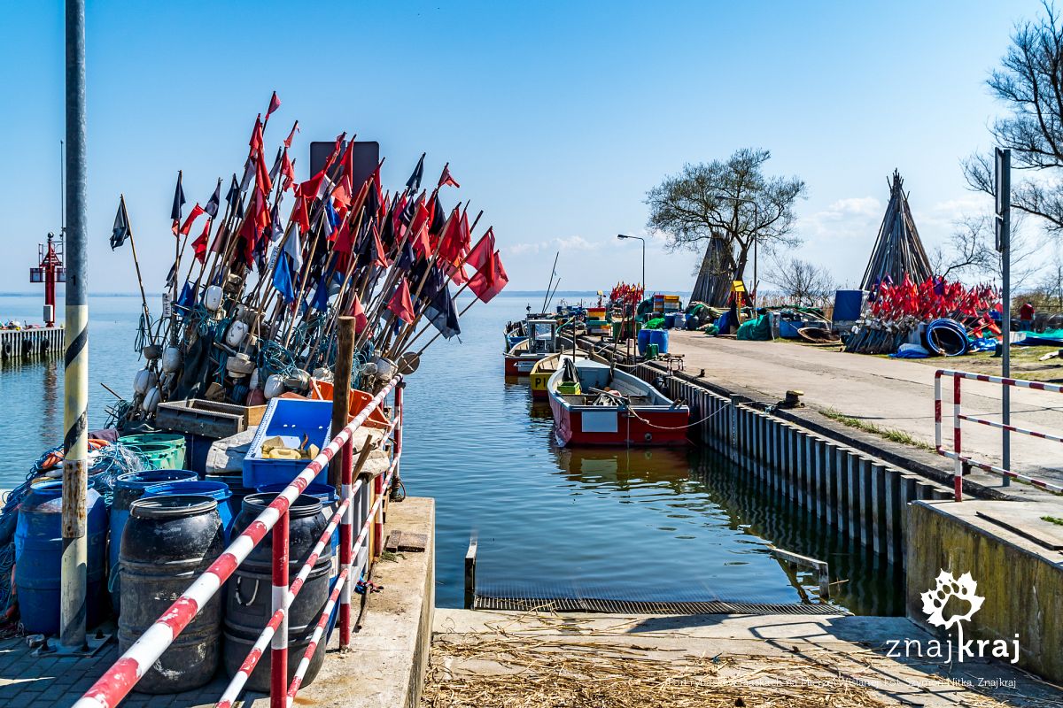Port rybacki w Piaskach na Mierzei Wiślanej