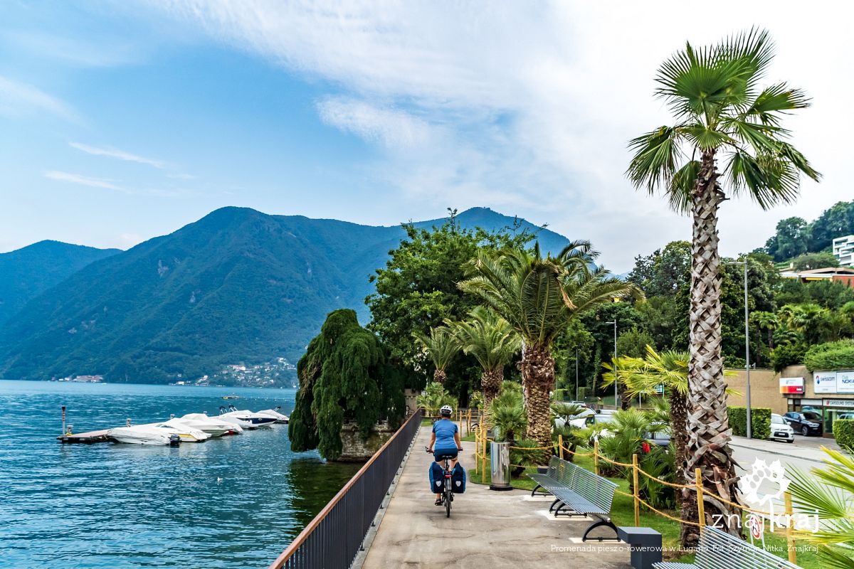 Promenada pieszo-rowerowa w Lugano