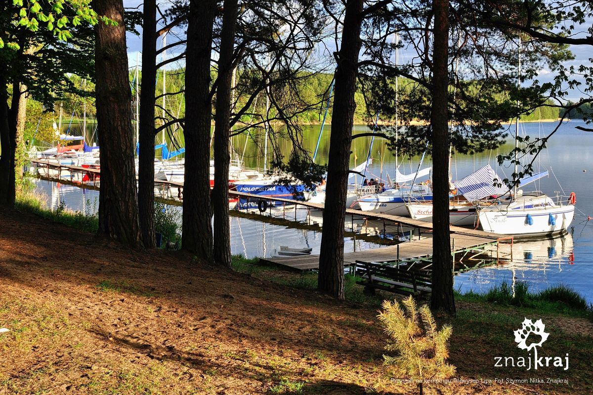 Przystań na kempingu Półwysep Lipa