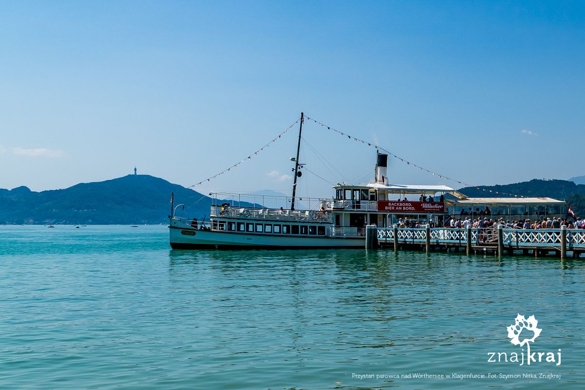 Przystań parowca nad Wörthersee w Klagenfurcie
