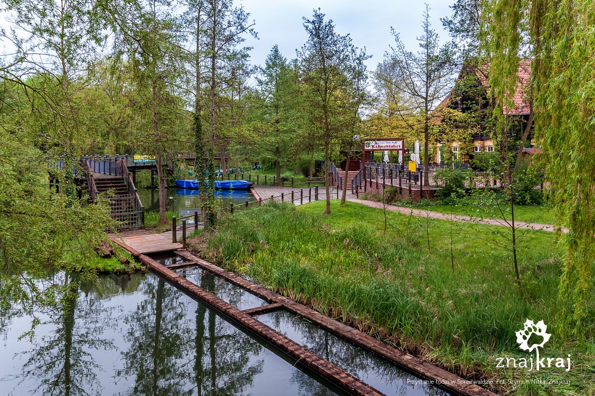 Przystanie łodzi w Spreewaldzie