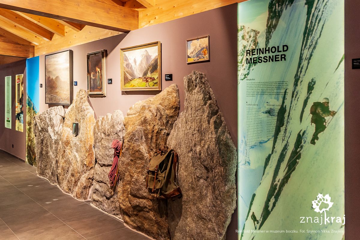 Reinhold Messner w muzeum boczku