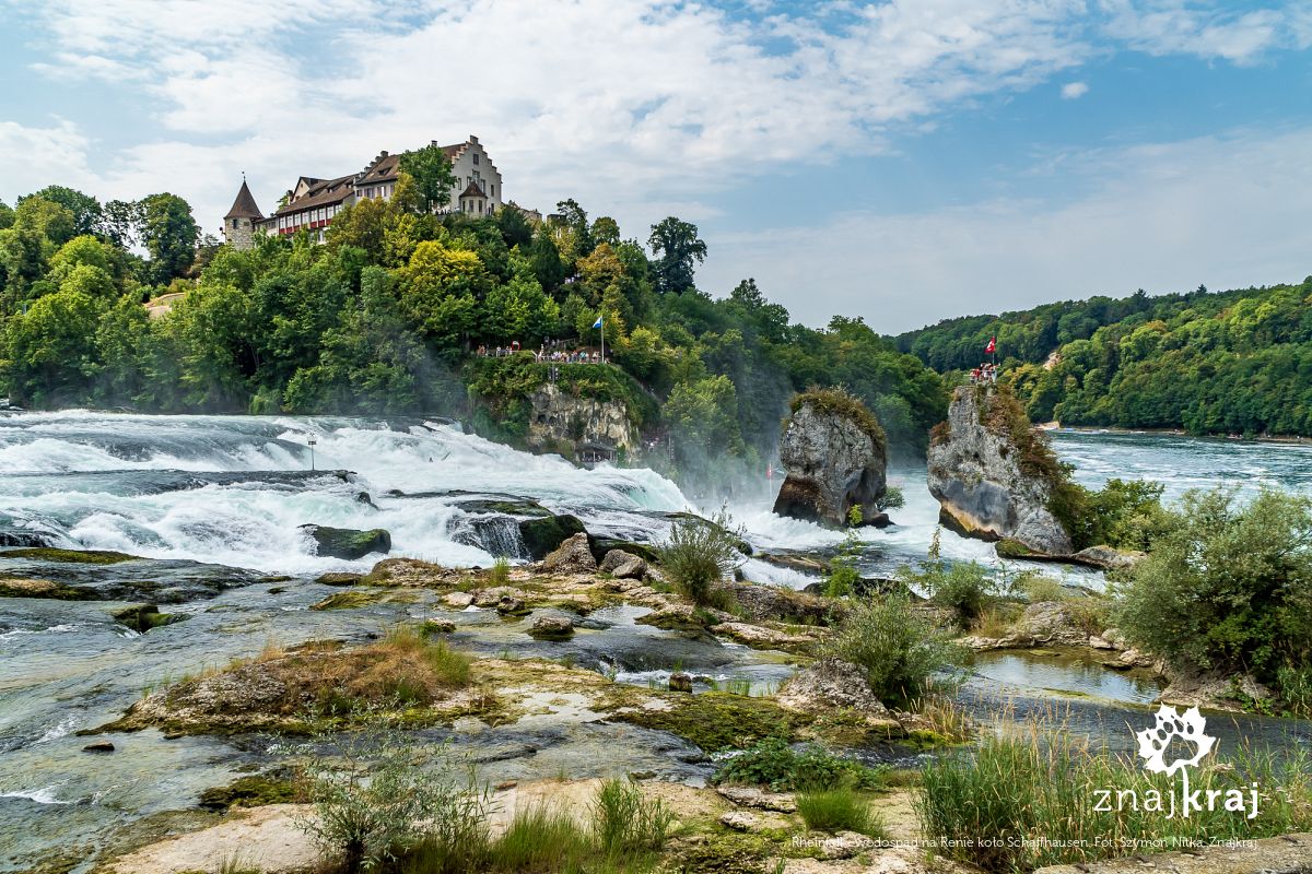 Rheinfall - wodospad na Renie koło Schaffhausen