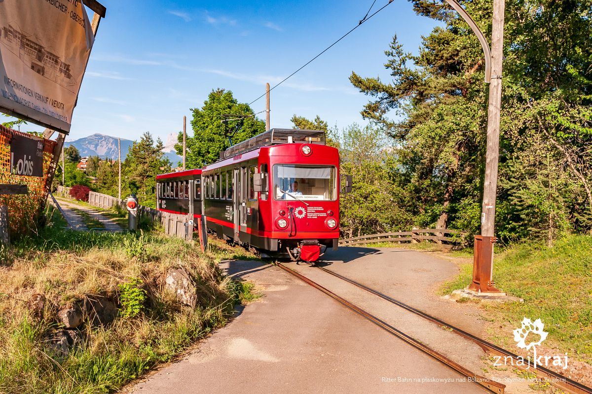 Ritter Bahn na płaskowyżu nad Bolzano
