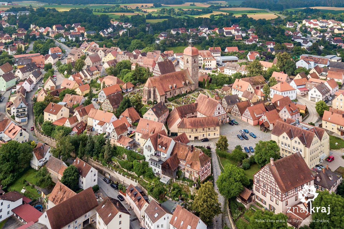 Roßtal z lotu ptaka