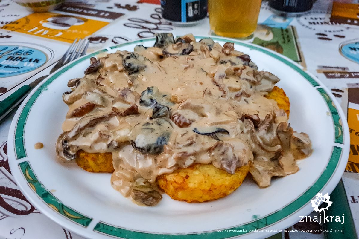 Rösti - szwajcarskie placki ziemniaczane na Jurze