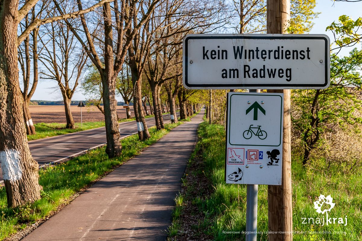 Rowerowe drogowskazy szlakow rowerowych