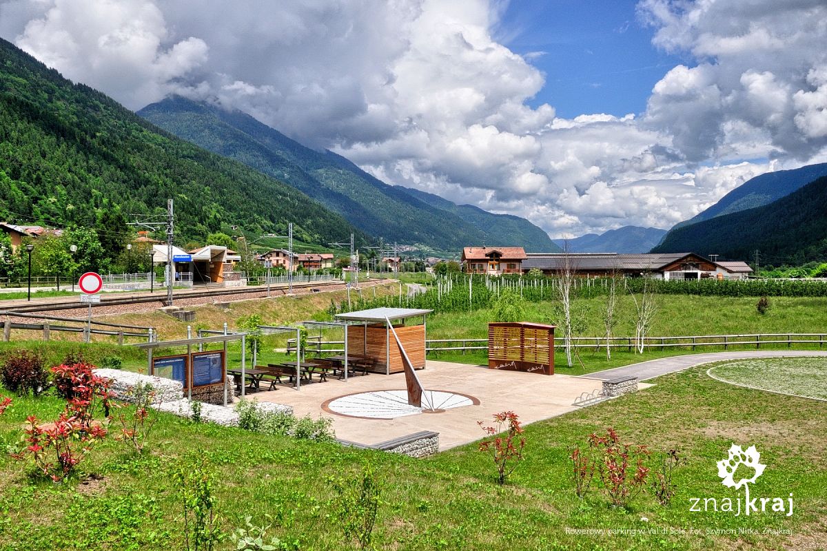 Rowerowy parking w Val di Sole Rowerowy parking w Val di Sole