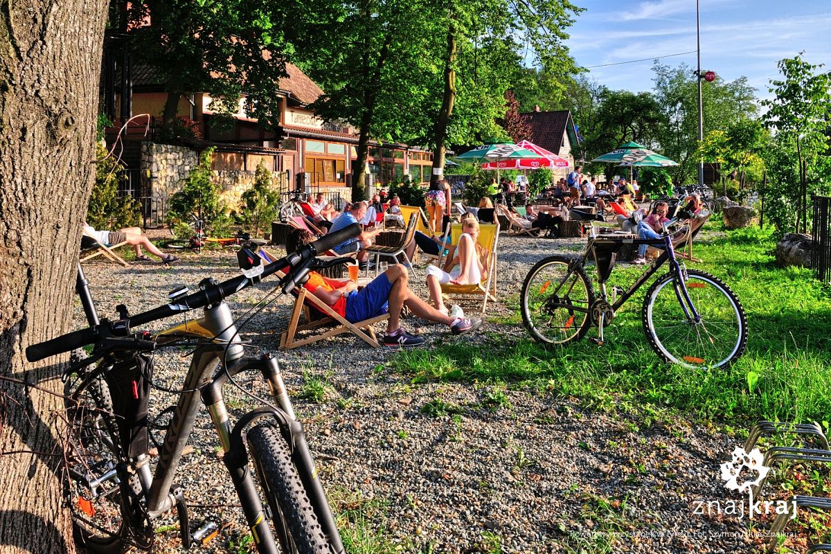 Rowerowy przystanek w Tyńcu