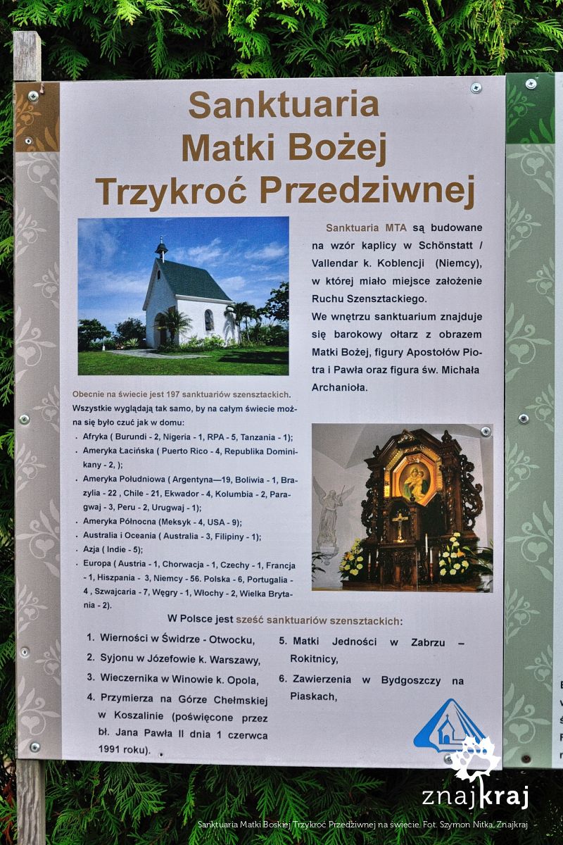 Sanktuaria Matki Boskiej Trzykroć Przedziwnej na świecie Sanktuaria Matki Boskiej Trzykroć Przedziwnej na świecie