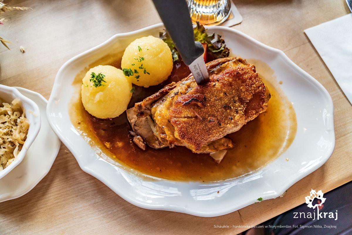 Schäufele - frankońska pieczeń w Norymberdze