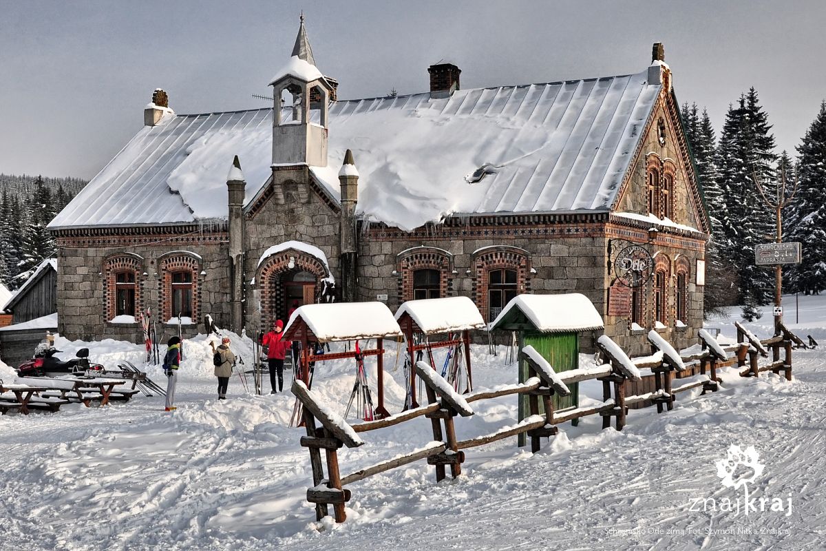 Orle Schronisko Orle zimą