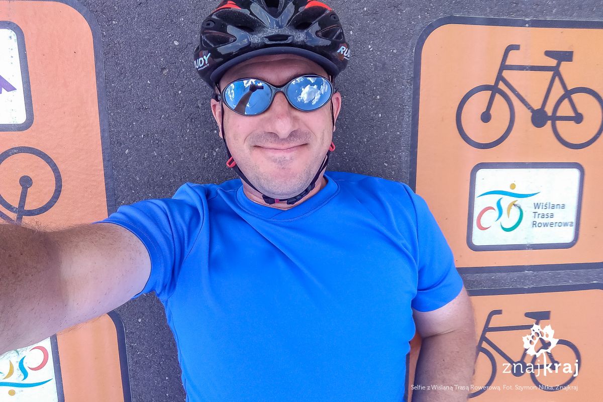 Selfie z Wiślaną Trasą Rowerową