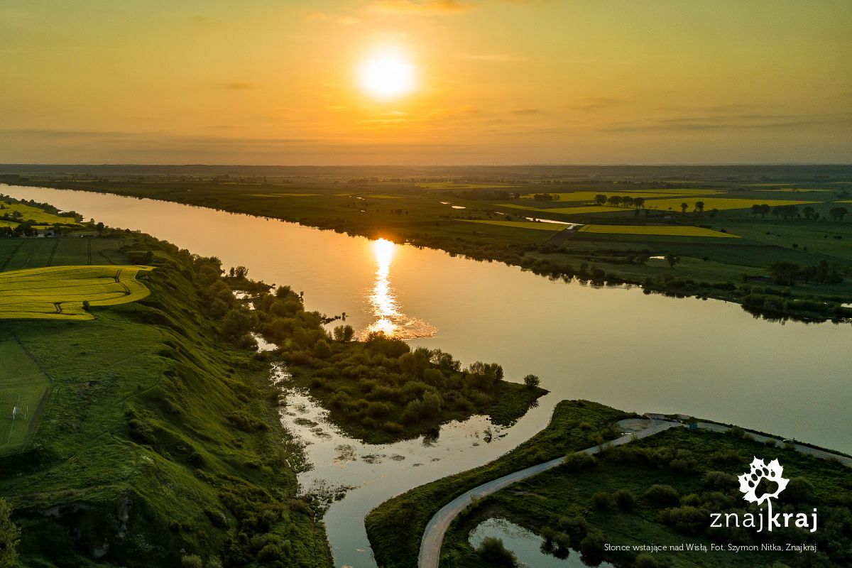 Słonce wstające nad Wisłą