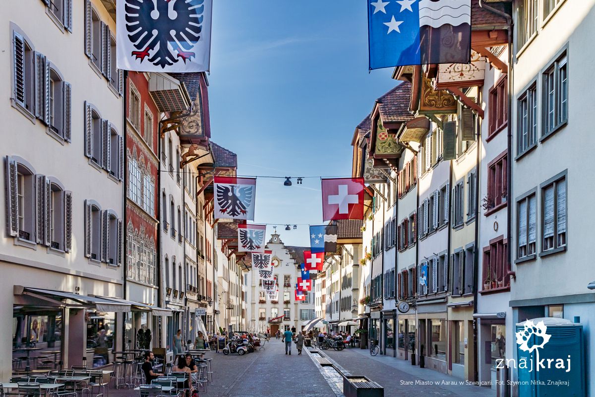 Stare Miasto w Aarau w Szwajcarii