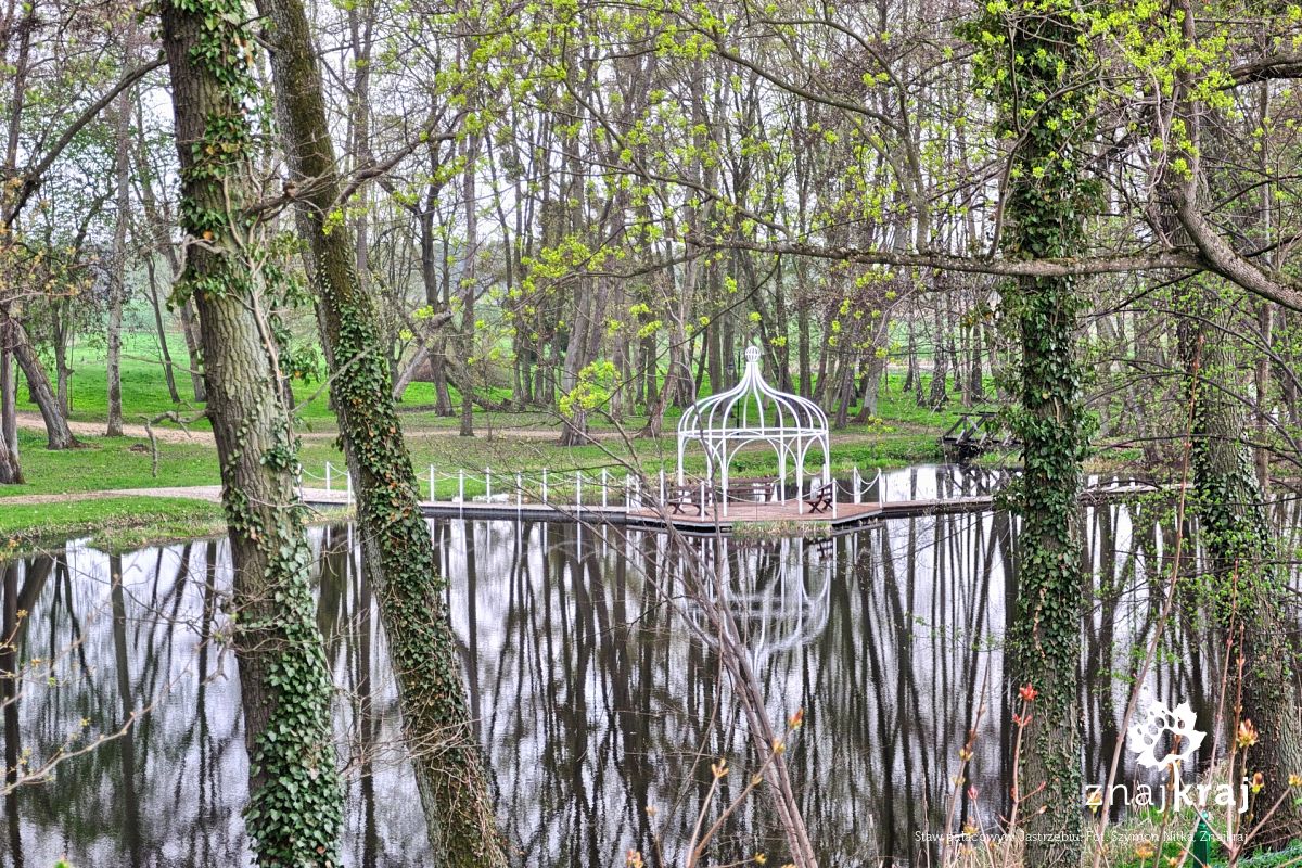Staw pałacowyw Jastrzębiu Staw pałacowyw Jastrzębiu