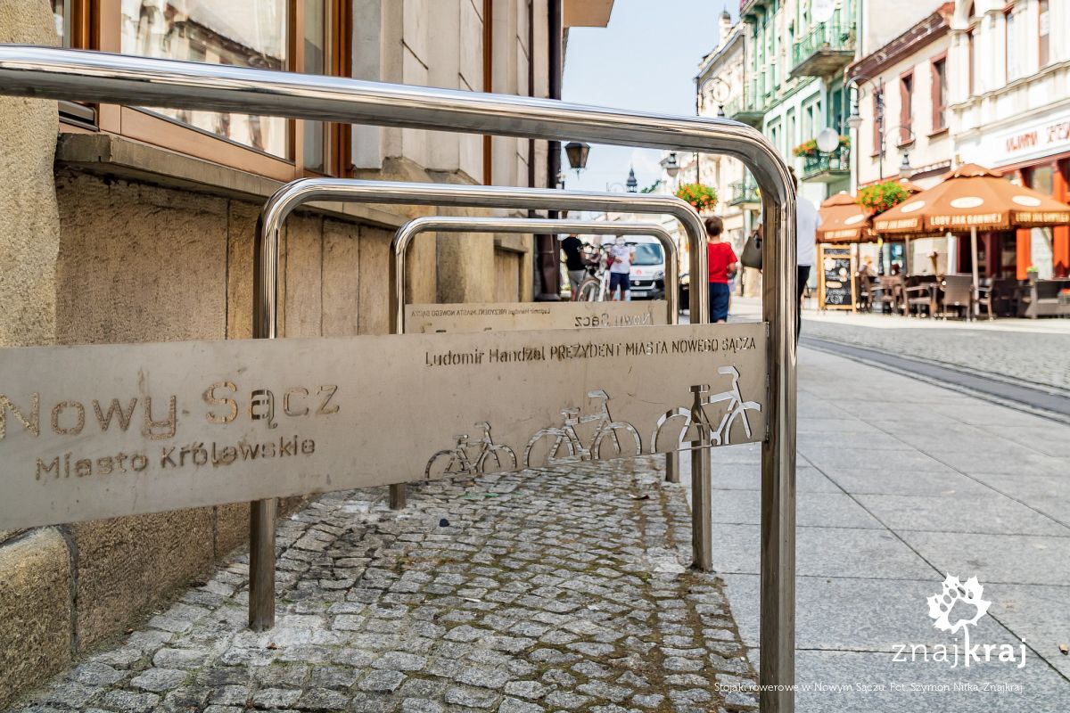 Stojaki rowerowe w Nowym Sączu