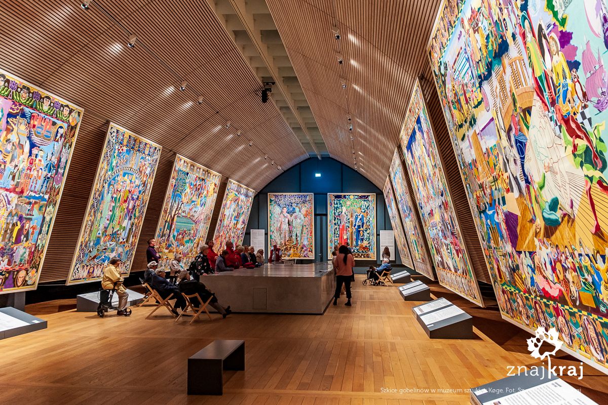 Szkice gobelinów w muzeum sztuki w Køge