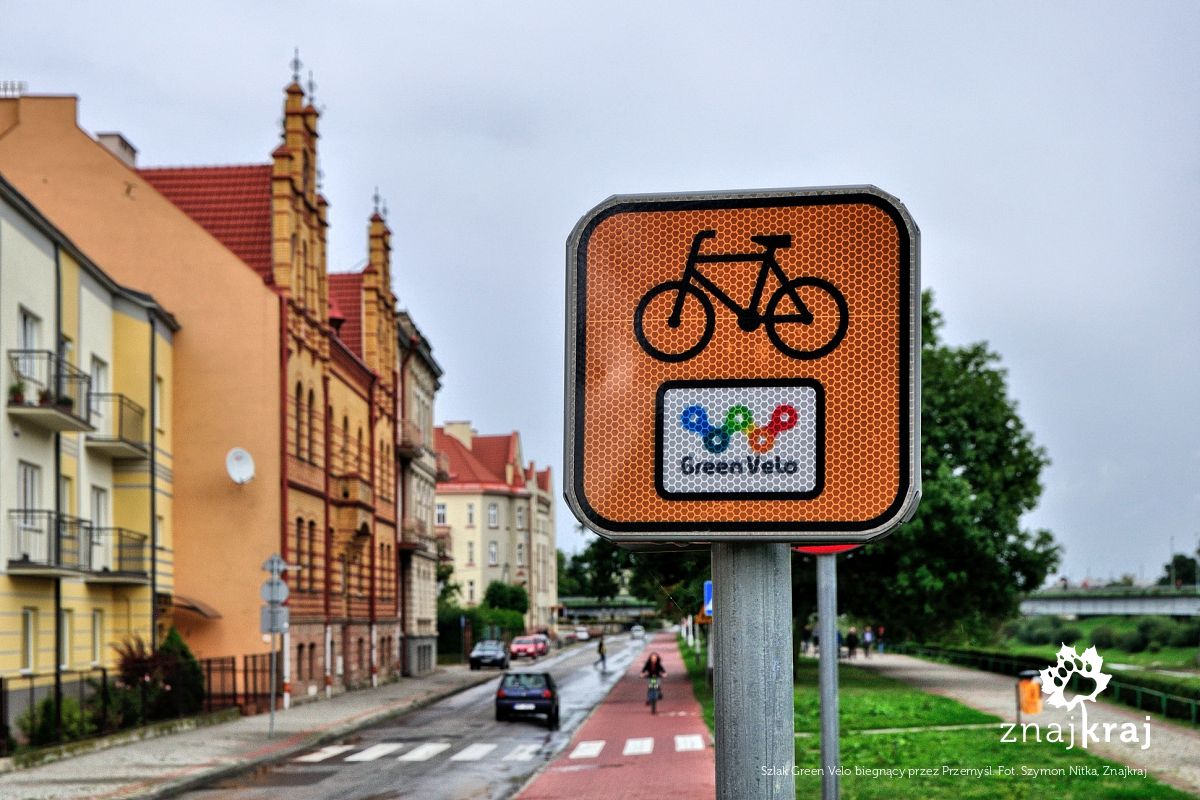 Szlak Green Velo biegnący przez Przemyśl