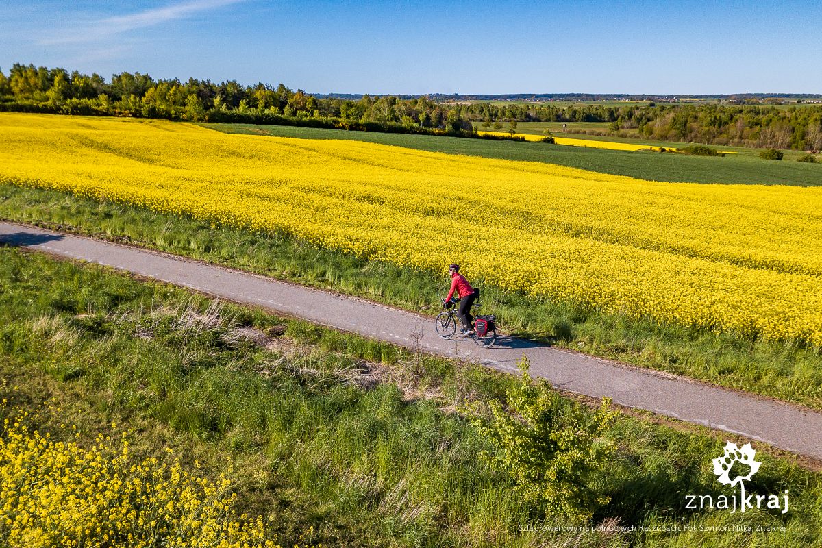 Szlak rowerowy na północnych Kaszubach