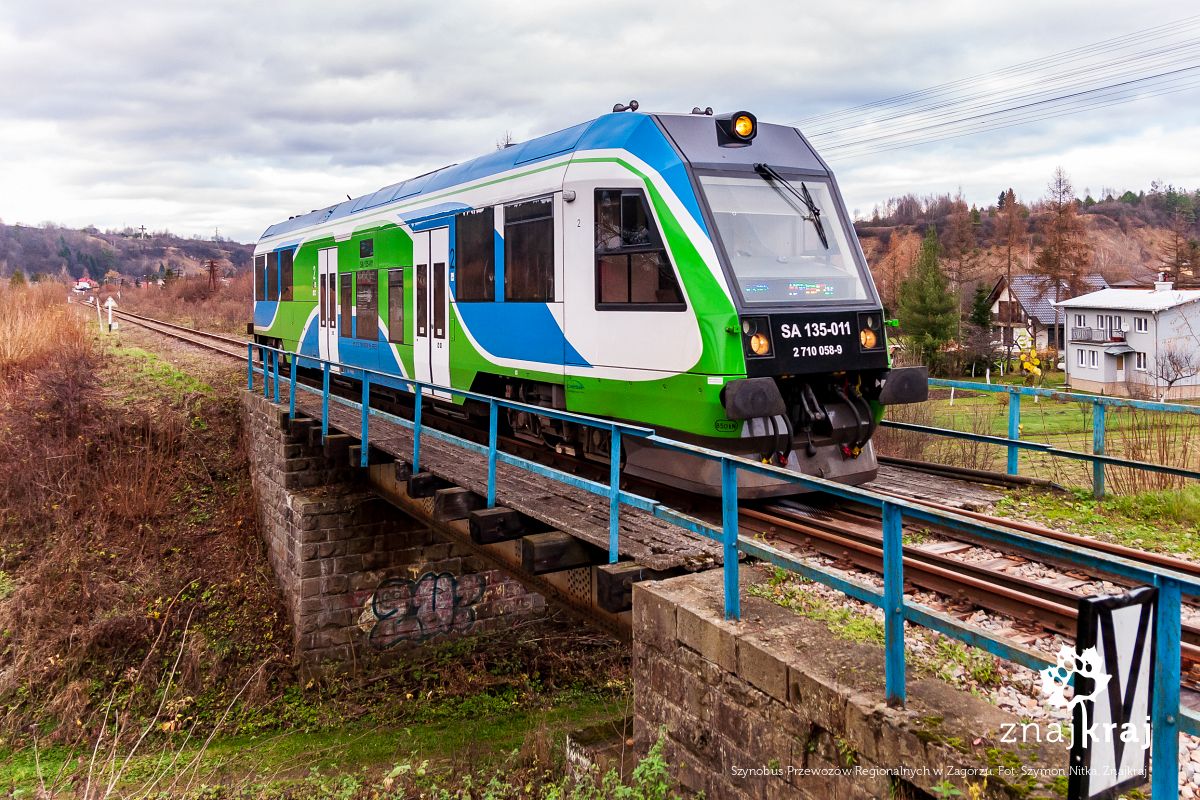 Szynobus Przewozów Regionalnych w Zagórzu