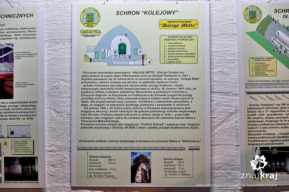 Tablica informacyjna w Konewce Tablica informacyjna w Konewce