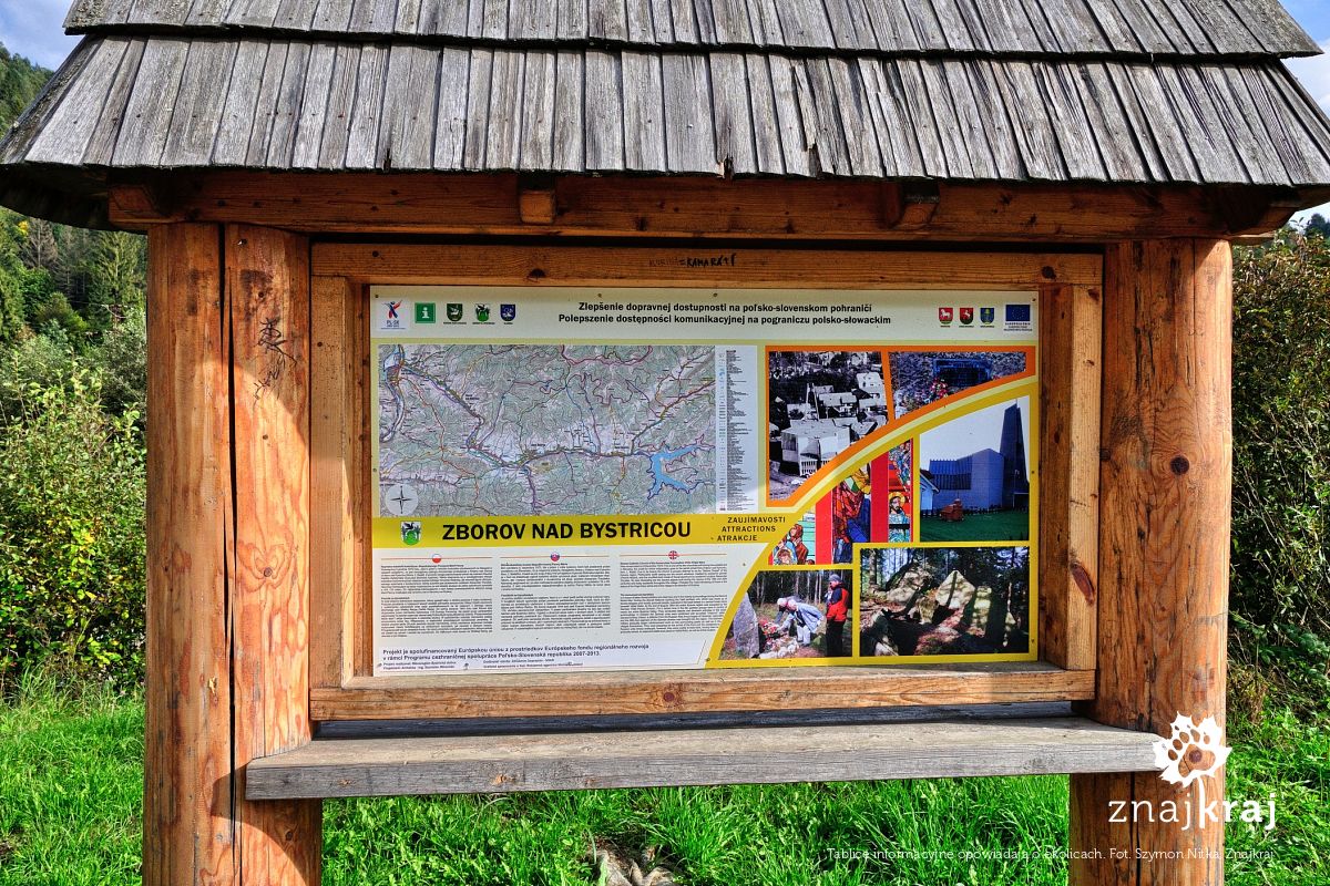 Tablice informacyjne opowiadają o okolicach