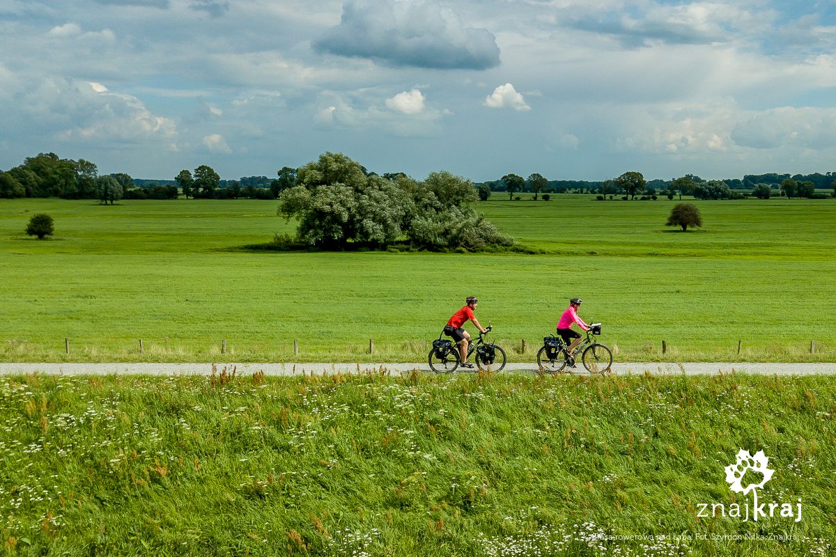 Trasa rowerowa nad Łabą