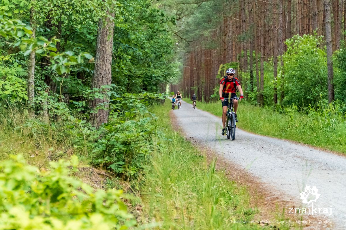 Trasa rowerowa w okolicach Stegny