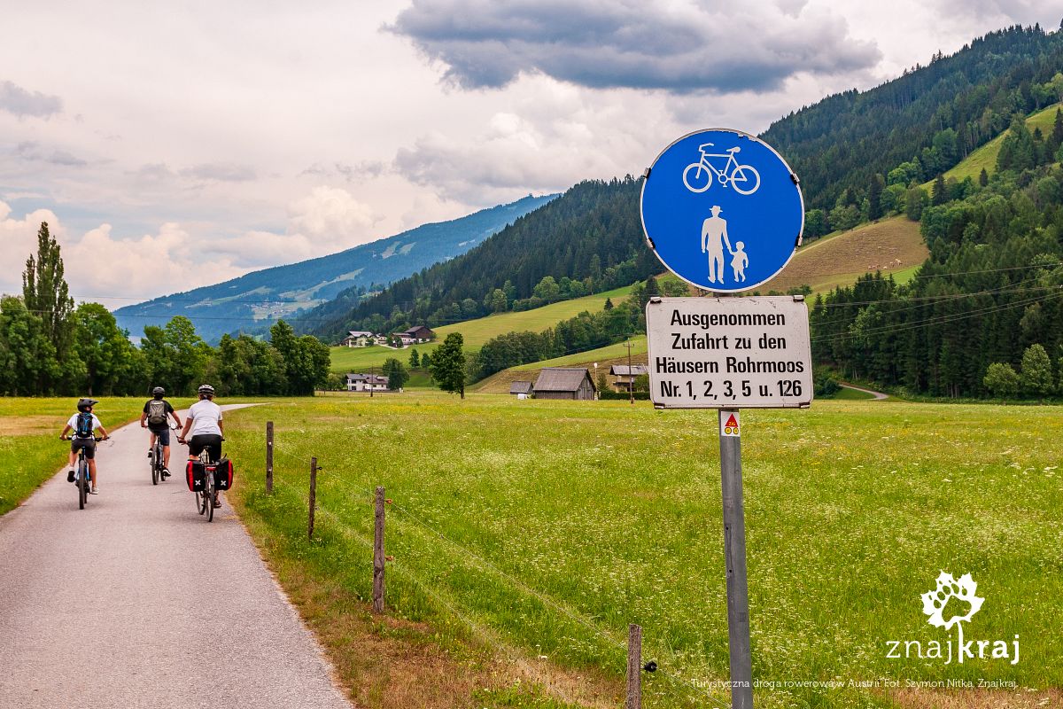 Turystyczna droga rowerowa w Austrii