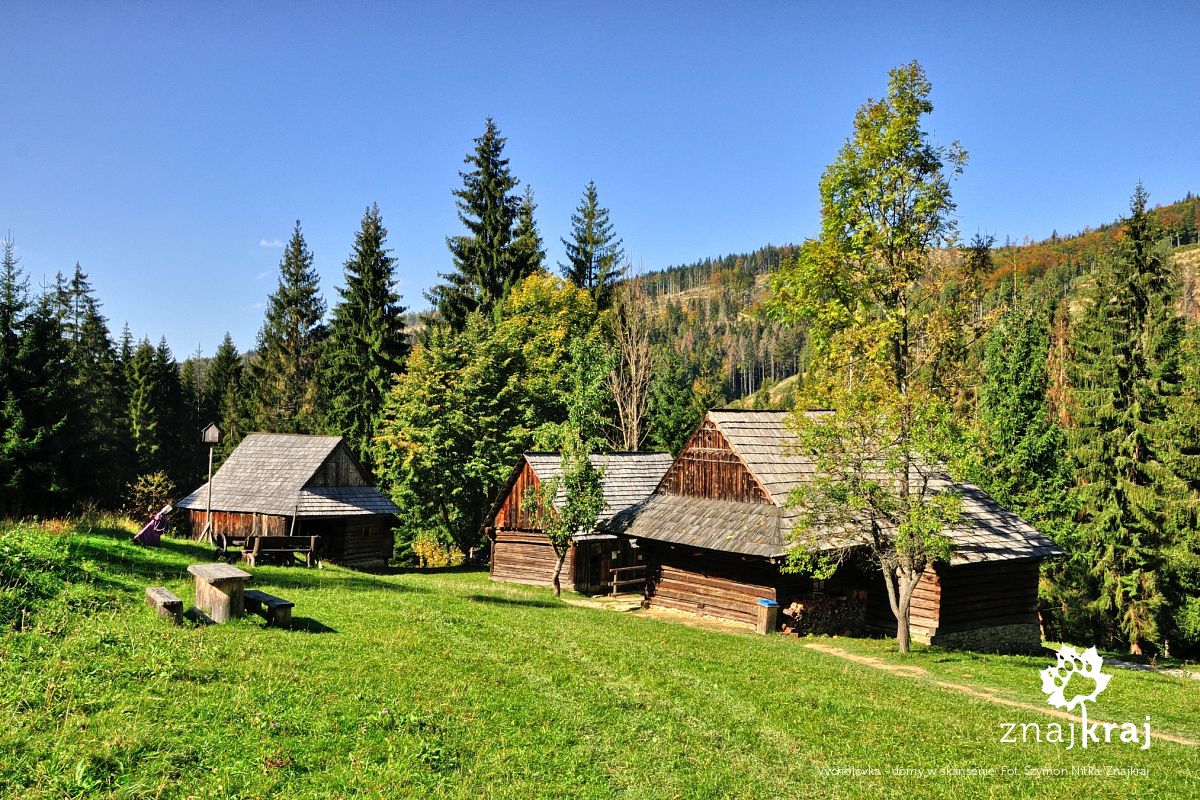 Vycholovka - domy w skansenie