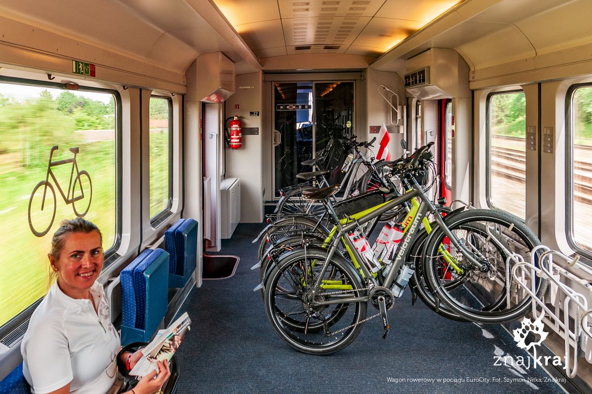 Wagon rowerowy w pociągu EuroCity